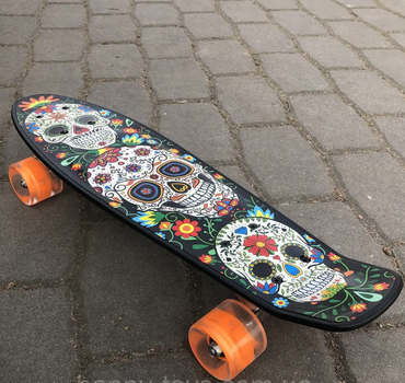 Пенни Борд с Черепами Скейт колеса светящиеся Best Board