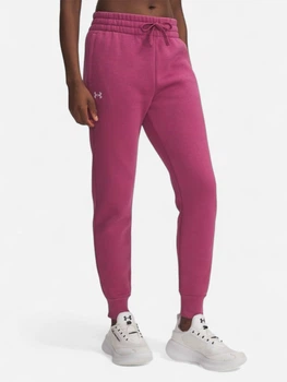 Спортивні штани на флісі жіночі Under Armour UA Rival Fleece Jogger 1379438-659 S Рожеві (198632680452)