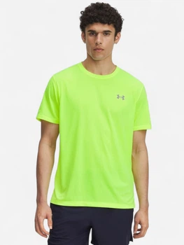 Спортивна футболка чоловіча Under Armour UA Launch Shortsleeve 1382582-732 M Жовта (198632588697)