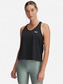 Спортивна майка для фітнесу жіноча Under Armour Tech Swing Tank 1389854-001 XS Чорна (197778948501)