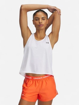 Спортивна майка для фітнесу жіноча Under Armour Tech Swing Tank 1389854-100 M Біла (197778944060)