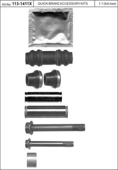 Ремкомплект направляючих гальмівного супорта Quick Brake (113-1411X)