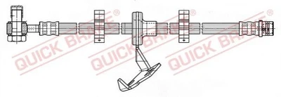 Тормозной шланг QUICK BRAKE 59987X Mercedes M-Class 1634200948, 1634201248, 1634201448
