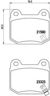 Гальмівні колодки BREMBO P56048 Mitsubishi Lancer; Subaru Impreza, Forester MR407391, D40F0CD094, D40F0CD026