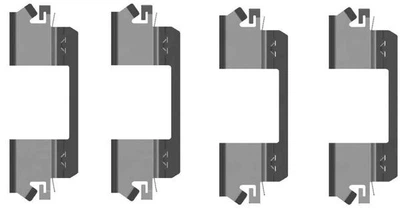 Монтажный комплект тормозных колодок Quick Brake (109-1234)