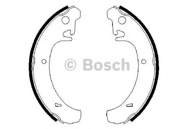 Колодка гальм. барабан. ВАЗ 2108-21099, 2110-15, 2170, ТАВРИЯ вир-во BOSCH Bosch (0986487219)