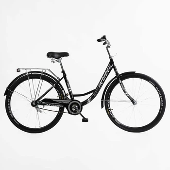 Велосипед міський 26" Corso Insider SD-832 16.5" 1 швидкість Біло-чорний (176344)