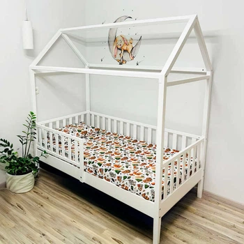 Ліжко Наталка Хатинка 160х80 см Білий (176930)