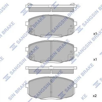 Тормозные колодки Hi-Q (SANGSIN) SP1240 KIA Pro Ceed, Cerato, Ceed, Soul, Carens; Hyundai I30, Elantra, Creta S581011HA20, S581011HA10, OK2JA3328Z