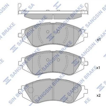 Гальмівні колодки Hi-Q (Sangsin) SP1159 Chevrolet Lacetti, Tacuma, Aveo; Daewoo Nubira, Leganza, Lanos, Gentra, Espero S4510019, S4510011, S4510009