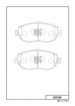 Тормозные колодки KASHIYAMA D2129 Lexus IS; GS; LS 0446550040; 0446548060; 0446542120