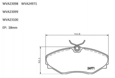 Колодки гальмівні Automotor France ABP2685 Renault Espace 6025371662, 6025372662