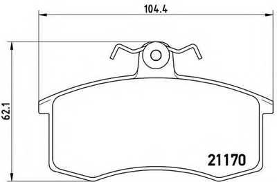 Гальмівні колодки дискові Brembo (P41003)