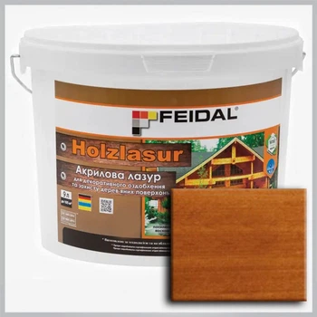 Акриловая лазурь Holzlasur Feidal тик 9 л