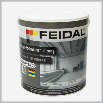 Краска для пола Feidal Acryl-Bodenbeschichtung Бесцветная 4,5 л