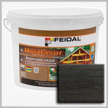 Акриловая лазурь Holzlasur Feidal венге 9 л