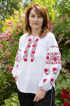Жіноча вишиванка V&V Малинка M Білий (301052193-001)