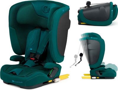 Fotelik samochodowy Kinderkraft Fix2Go i-Size Green (KCFI2GO0GRE0000)