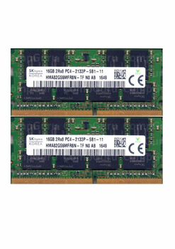 Оперативна пам'ять для ноутбука Hynix DDR4 32GB (2x16GB) 2133MHz SO-DIMM 2Rx8 PC4-2133P (HMA82GS6MFR8N-TF)