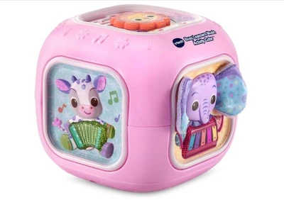 Інтерактивний розвиваючий кубик для розвитку VTech Baby Busy Learners Music Activity Cube, Pink Рожевий