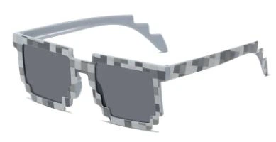Піксельні дитячі сонцезахисні окуляри Minecraft в чохлі Майнкрафт (556665072) Сірий
