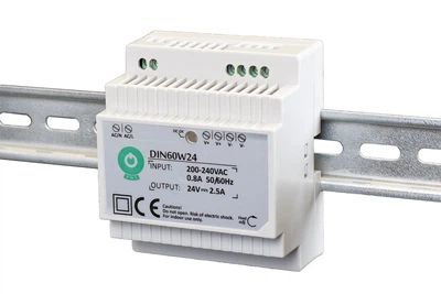 Трансорматор до ламп POS DIN Rail PSU 24V/2.5A (DIN60W24)