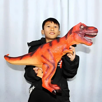Игрушка динозавр T-REX RESTEQ — большой динозавр Тирекс 650×450 мм, реалистичная фигурка для детей,