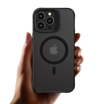 Протиударний матовий PREMIUM Soft-touch чохол з MagSafe на iPhone 14 Pro Чорний