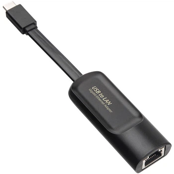 Внешний сетевой адаптер USB Type-C на LAN с гигабитным интернетом Addap UC2RJ45-02, сетевая карта RJ-45, 1