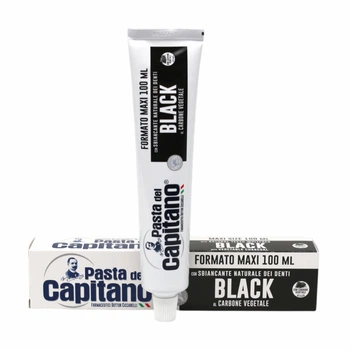 Паста зубная с активированным углем Pasta Del Capitano MAXI Carbone, 100 мл