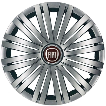 Автомобильные колпаки на колеса FIAT RED R15 №339 SJS серебристые комплект 4шт TR0056212
