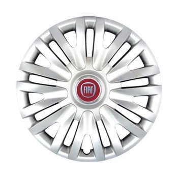 Автомобильные колпаки на колеса FIAT RED R13 №103 SJS серебристые комплект 4шт TR0048712