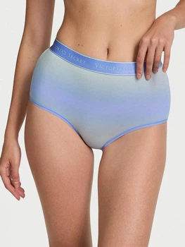 Трусики сліпи жіночі бавовняні Victoria's Secret 27065157 XS Блакитні (2126439128956)