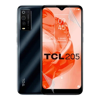 Антишпион приватная плёнка гидрогелевая для смартфона TCL 205 противоударная прозрачная