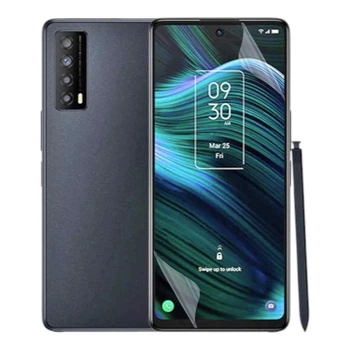 Антишпион приватная плёнка гидрогелевая для смартфона TCL Stylus 5G противоударная прозрачная