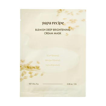 Осветляющая маска ферментированным рисом и биотиками Papa Recipe Blemish Deep Brightening Cream Mask, 27 г