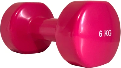 Гантель вінілова Stein 6 кг Рожева (DB3012-6pink)