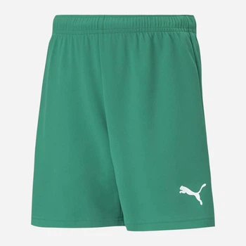 Дитячі шорти на гумці для хлопчика Puma Teamrise 70494305 134-140 см Зелені (4063699213492)