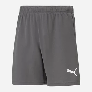 Подростковые шорты на резинке для мальчика Puma Teamrise 70494313 170-176 см Серые (4063699211207)