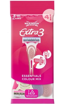Станок жіночий для гоління Wilkinson Sword Extra3 Beauty Essentials 4 шт