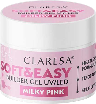 Żel do paznokci Claresa Soft & Easy Milky Pink 45 g (5903819815641)