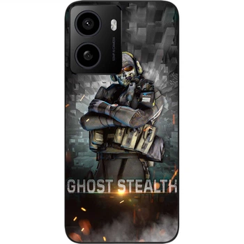 Чехол силиконовый SMTT для HMD Pulse с картинкой Call of Duty Ghost Призрак