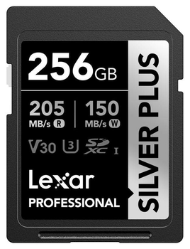 Карта памяти Lexar Professional SILVER PLUS SDXC 256GB (LSDSIPL256G-BNNNG)