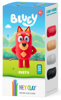 Masa plastyczna Hey Clay - Figurka Bluey Rusty + akcesoria 5pak HCL50205CEE5 (4897105245537)
