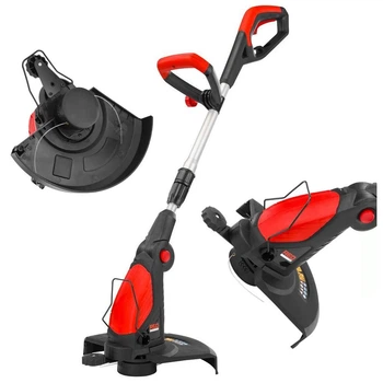 Триммер электрический Red Technic RTPKE0105 1450 Вт 9500 об./мин инструмент с регулируемой штангой и углом наклона для стрижения травы и ухода за садом