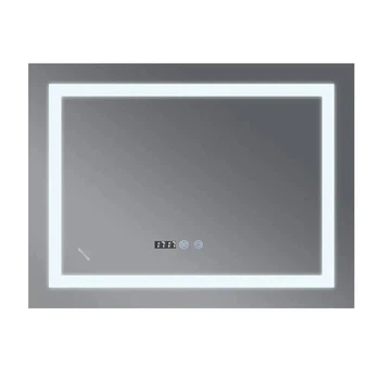 Зеркало MIXXUS WARM MR02-100x60 з LED Touch, Anti-fog, годинники