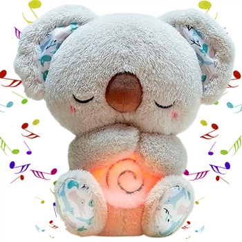 Дышащая игрушка Коала 25см от батареек, в коробке, EL-2117-59