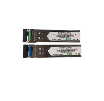 Оптичний модуль (комплект 2шт) EW-SFP-GE-T1310, EW-SFP-GE-R1550, Tx1310/Rx1550nm, 1.25G передача до 20 км