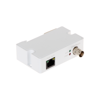 Конвертер сигналу DH-LR1002-1ET 2 порти (BNC, RJ45 10/100 Мбіт/с) передавач Ethernet по коаксіальному кабелю PoE до 1000 м Білий