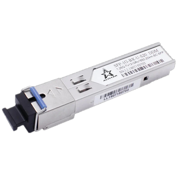 Модуль одномодовий ALISTAR SFP-1G-BX-U-S20 SFP 1G 1SM WDM SC 20KM TX1310/RX1550nm DDM для комутаторів Сірий